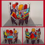 3, dikke dames, glasobject, herma peterman