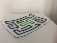 01, bedrijfslogo, glazen schaal met logo