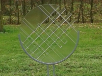 14, glazen cirkel, tuinobject