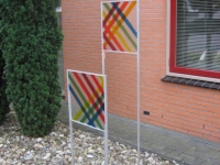 16, regenboog, glaskunst