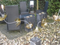 75, bloemen van glas