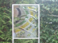 99, glasplaten, groen, geel, blauw